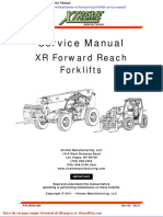 Xtreme XR Forward Reach Forklift Service Manual