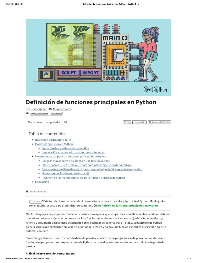 Guia Educativa Python - Definición de funciones principales en Python ...