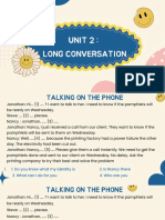 Unit 2 Long Conversation