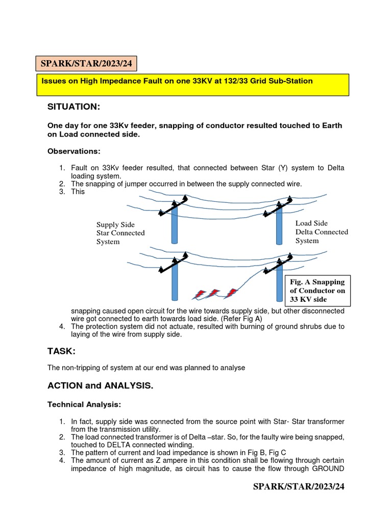 33kV Feeder Conductor Snapping Analysis | PDF | Electromagnetism ...