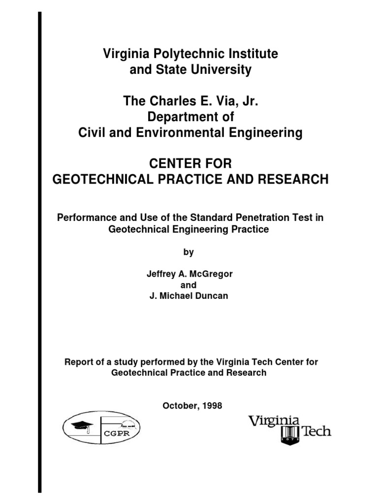 Standard Test Manual PDF Geotechnical Engineering