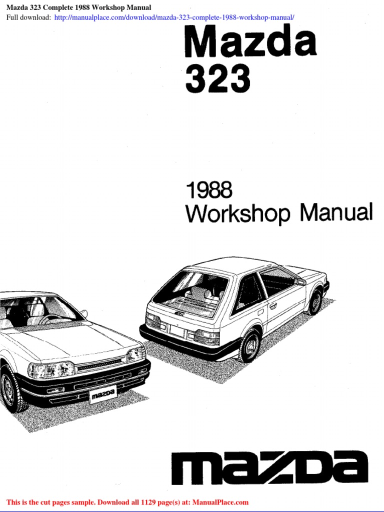 MAZDA 323 REPAIR MANUAL FREE DOWNLOAD visual data 6