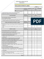 Autoevaluacion de Presentación de Curriculum para Solicitar Empleo