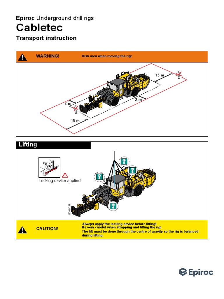 TIS0002566.001 en-US Transport Instruction Cabletec Mk9 | PDF