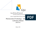Pharmaceutical Solid Dosage Forms Lab Manual Summer2022