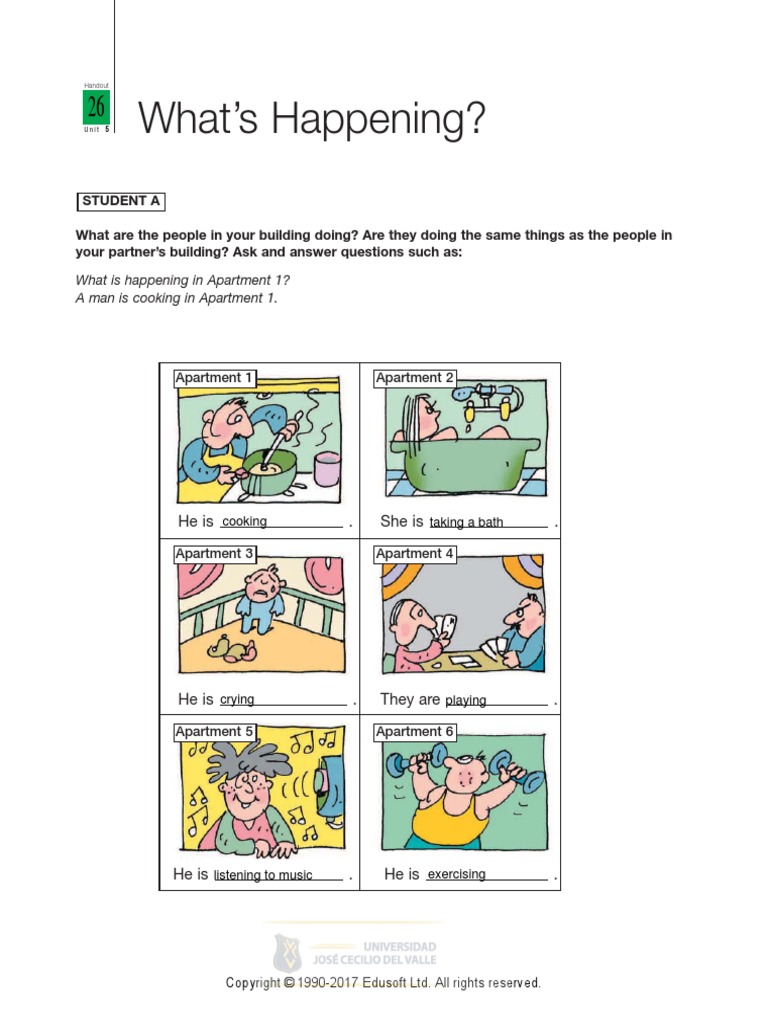 09 Basic I Handout 26 Unit 5 Going Out Whats Happening | PDF