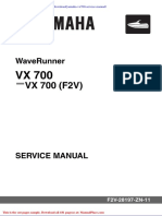 Yamaha Vx700 Service Manual