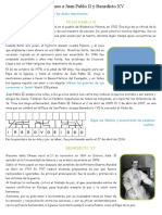 Conocemos A Juan Pablo II y Benedicto XV FICHa