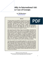 Accountability in International Aid - The Case of Georgia (By Till Bruckner 2011)