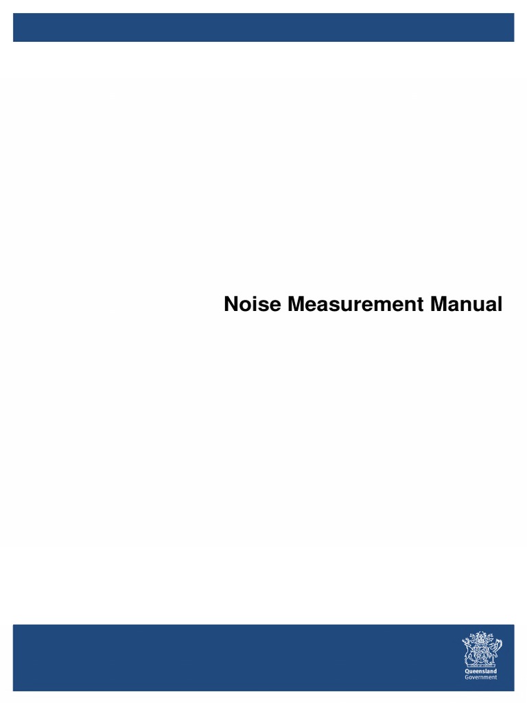 Eis TM Noise Measurement Manual PDF Noise Wound