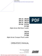 Case Alpha Series Skid Steer Loader Operator Manual