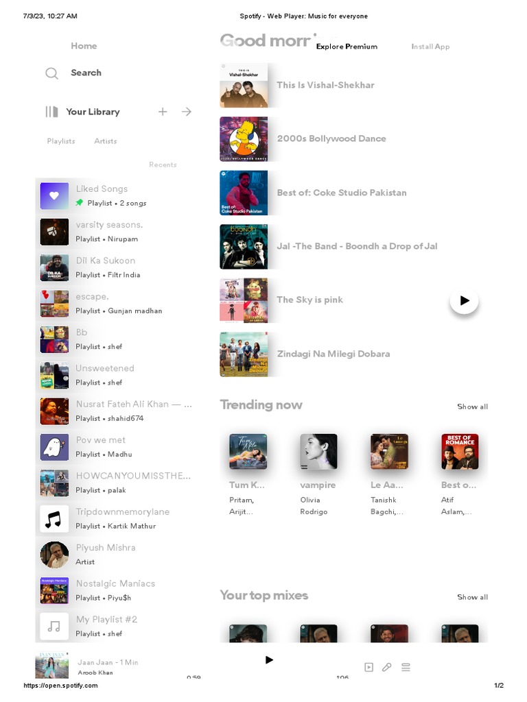 SPOTIFY WEBPLAYER MUSIK F R ALLE visual data 3
