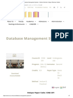Database Management Systems - Shaheed Sukhdev College of Business Studies