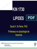 2023 03 06 Kin1730 Cours 8 Lipides Clinique 1 Diapo Couleur