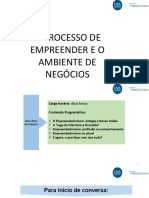 Grupo de Slides 4 - O Processo de Empreender e o Ambiente de Negócio.