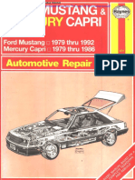 Ford Mustang 79 92 Capri 79 86 Workshop Manual