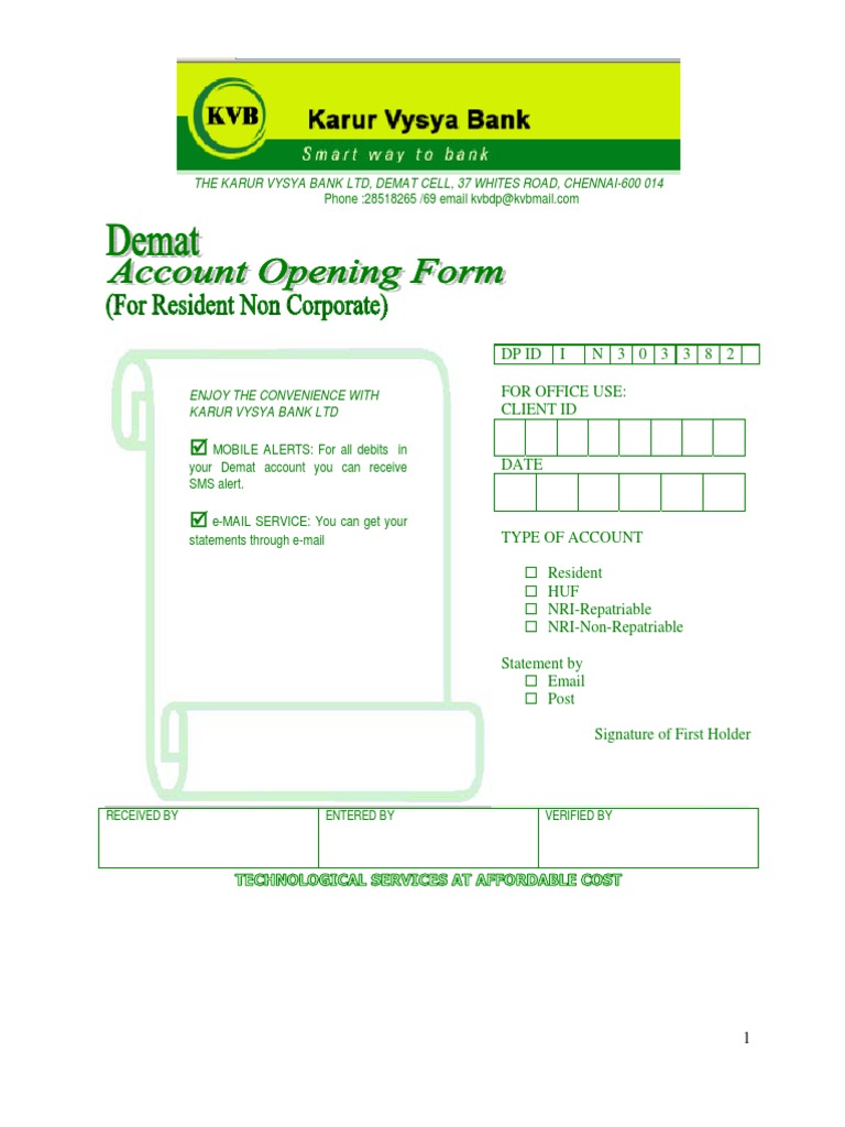 Demat Request Form Retail | PDF | Identity Document | Cheque