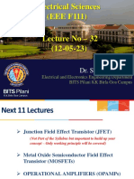 Electrical Sciences (EEE F111) : Dr. Sudeep Baudha