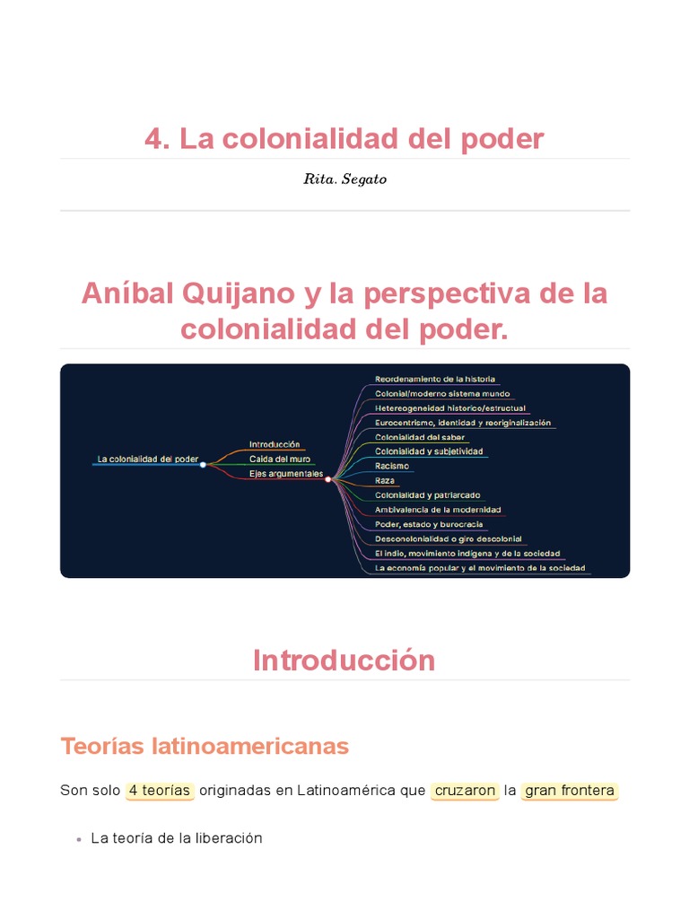 Colonialidad del poder en América Latina | PDF | Teoría de sistemas ...