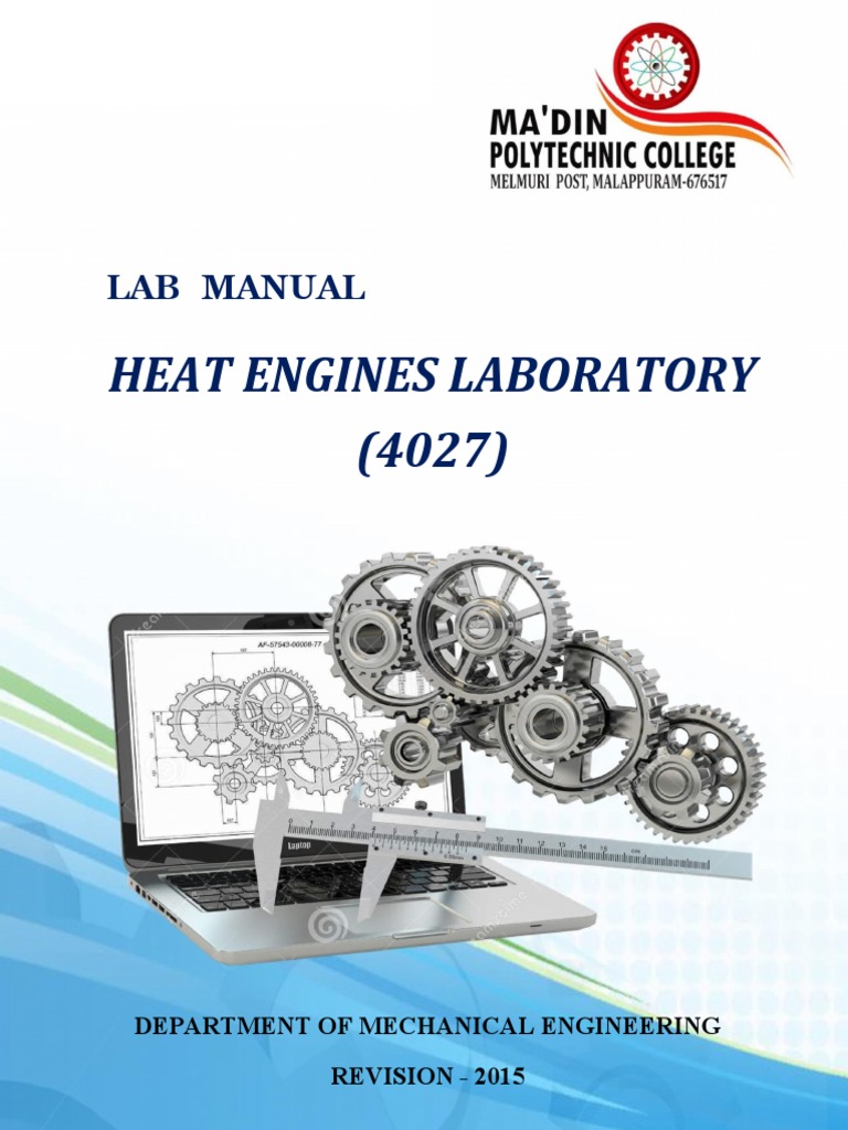 4027 Heat Engines Laboratory | PDF | Diesel Engine | Engines