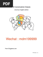 50 Conversation Classes | PDF | Learning | Clothing