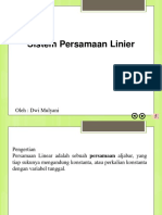 Sistem Persamaan Linier New