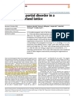 Field-Induced Partial Disorder in A Shastry-Sutherland Lattice