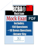 5 TH Edition BCBAMock Exam 1