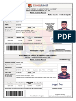 Admit Card