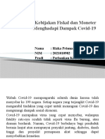 Menghadapi Covid Kebijakan Fiskal RIZKA PS (20210101982)