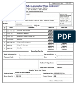 Exam Form