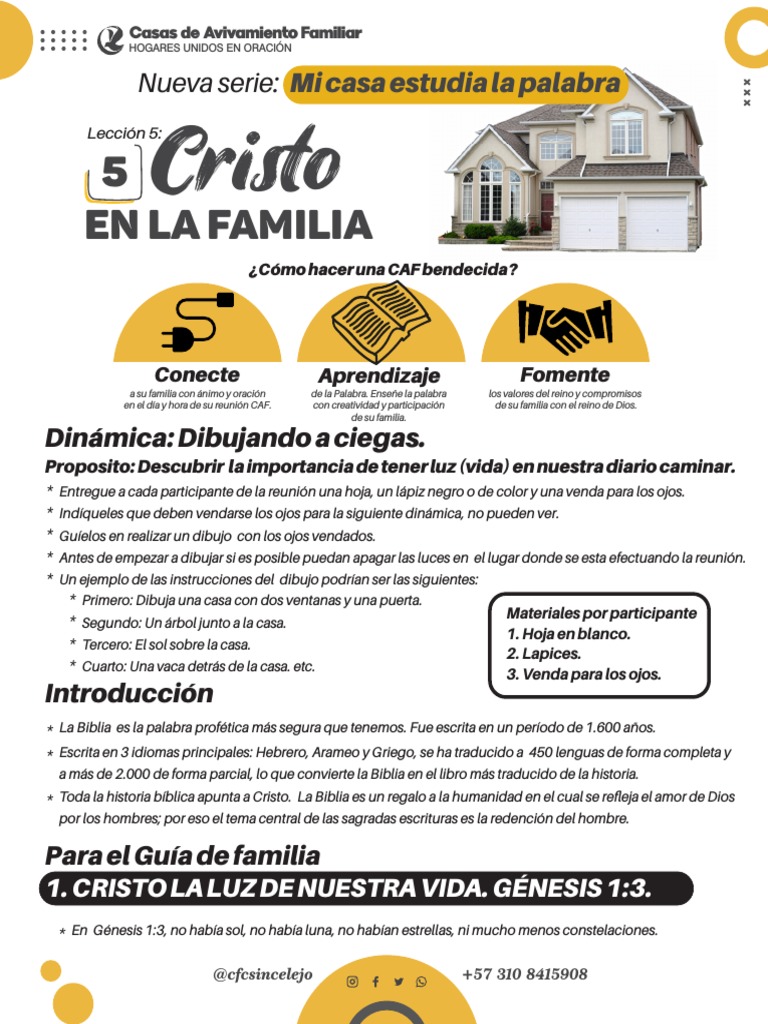 Cristo en la Familia: Guía CAF | PDF | Cristo (título) | Biblia