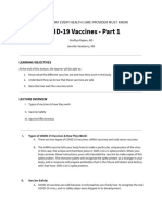 Vaccines Part 1