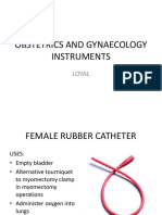 OBSTETRICS AND GYNAECOLOGY INSTRUMENTS
