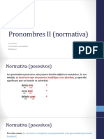 Pronombres II (Normativa)