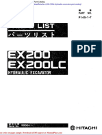 Hitachi Ex200 200lc Hydraulic Excavator Part Catalog