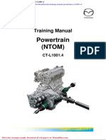 Mazda Training Manual Powertrain CT l1001 4