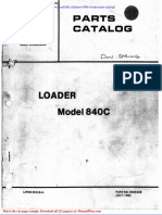 Allis Chalmers 840c Loader Parts Catalog