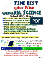 Best Chapter Wise General Science Solved MCQs