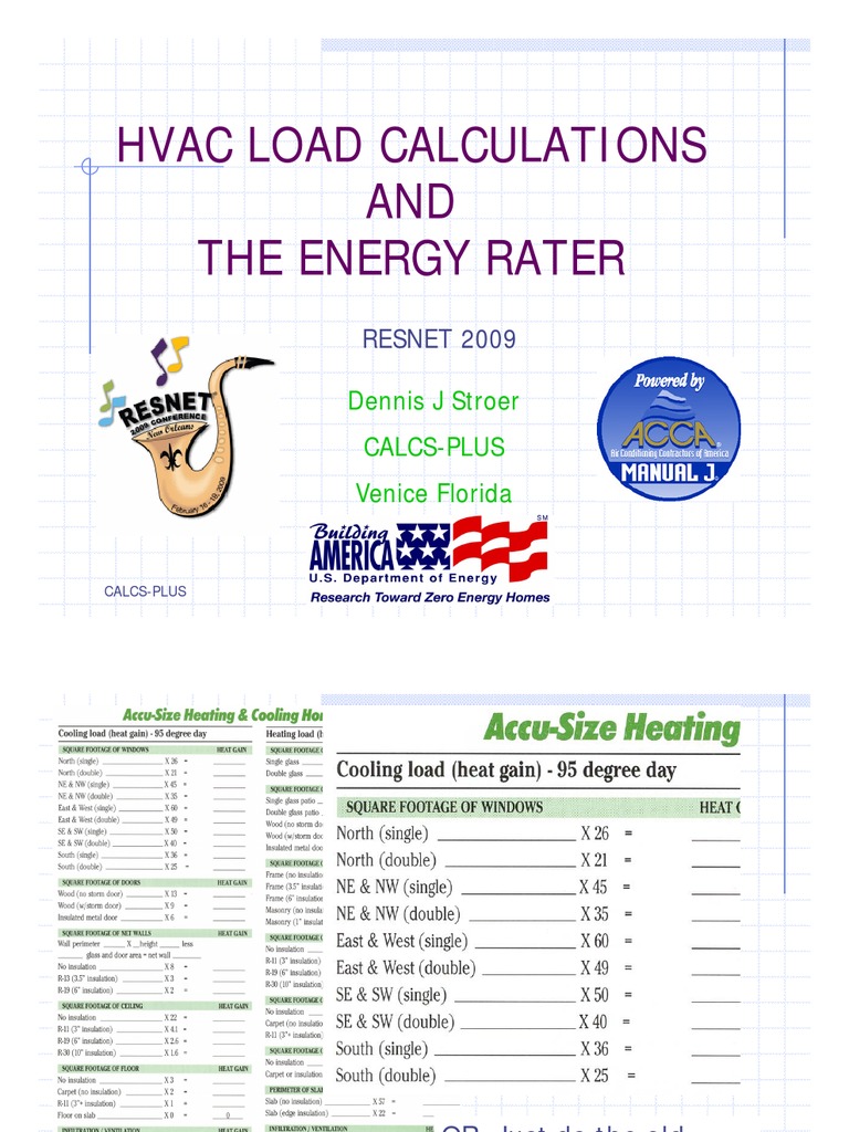 StroerACCA Manual J Load CalculationAn Overview for the Energy Rater
