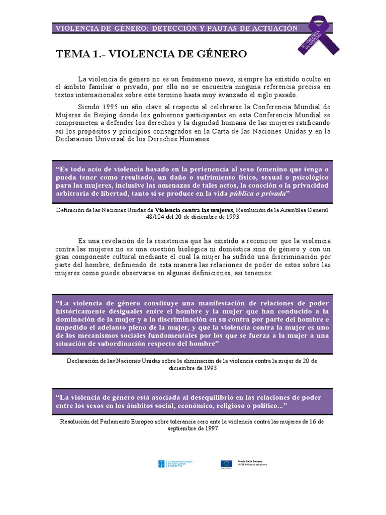Violencia de genero | PDF | La violencia contra las mujeres | Violencia ...