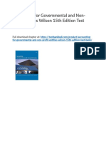 Accounting For Governmental and Non Profit Entities Wilson 15th Edition Test Bank