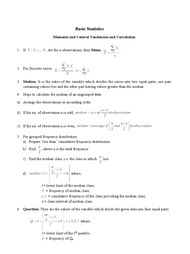 Basic Statistics | PDF | Statistical Theory | Statistical Analysis