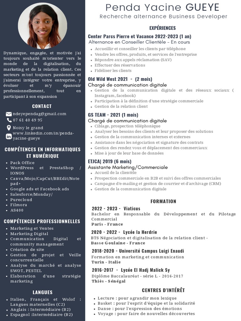 Alternance Business Developer : Profil et Compétences | PDF | Gestion ...