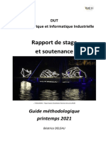 Rapport de Stage Et Soutenance: Guide Méthodologique Printemps 2021