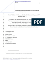 Avoidance and Personal and Occupational Quality of Life in French People With Driving Anxiety