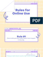 7 Rules For Online Use Presentation