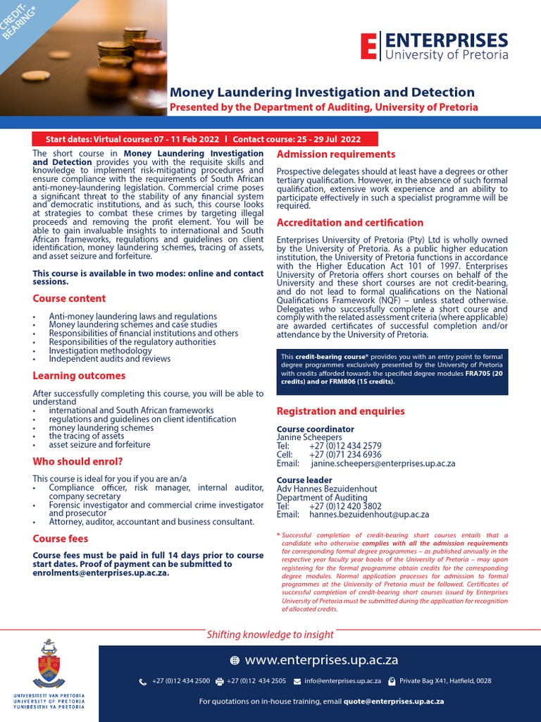 Money Laundering Investigation and Detection | PDF | Money Laundering ...
