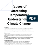 Causes of Increasing Temperature - Understanding Climate Change