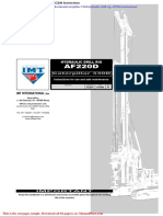 Caterpillar 330d Hydraulic Drill Rig Af220d Instructions